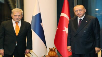 Cumhurbaşkanı Erdoğan, Finlandiya Cumhurbaşkanı Niinistö ile bir araya geldi
