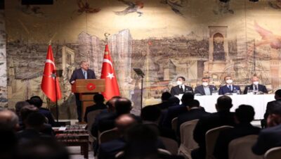 Cumhurbaşkanı Erdoğan, Uluslararası Demokratlar Birliği heyetini kabul etti