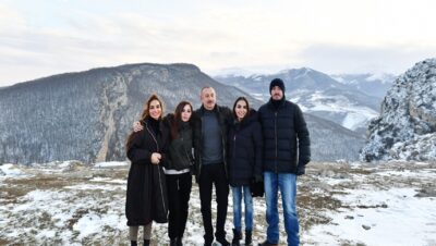 İlham Aliyev, First Lady Mehriban Aliyeva ve aile üyeleri Şuşa’yı ziyaret etti