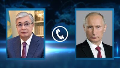 Kassym-Jomart Tokayev, Rusya Devlet Başkanı Vladimir Putin ile telefon görüşmesi yaptım