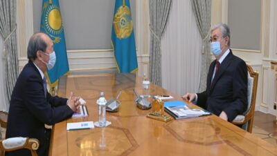 Kassym-Jomart Tokayev receives President of Nazarbayev University Shigeo Katsu