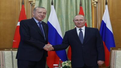 Cumhurbaşkanı Erdoğan, Rusya Devlet Başkanı Putin ile bir araya geldi