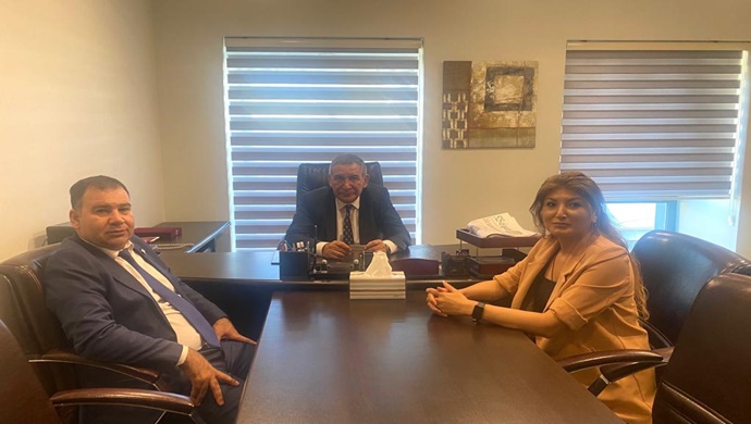 Azerbaycan Basın Konseyi Başkanı Reşad Mecid’e nezaket ziyaretinde bulunduk