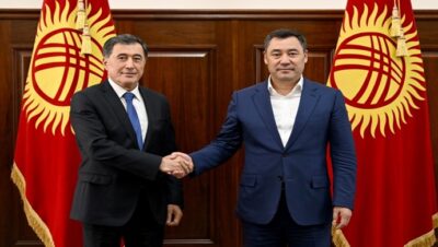 Президент Садыр Жапаров принял министра иностранных дел Узбекистана Владимира Норова