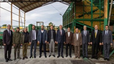 Cumhurbaşkanı Ersin Tatar, Güzelyurt bölgesinde bulunan Cypfruvex’i ziyaret etti.