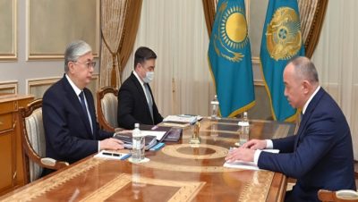 Президент принял уполномоченного по защите прав предпринимателей Рустама Журсунова