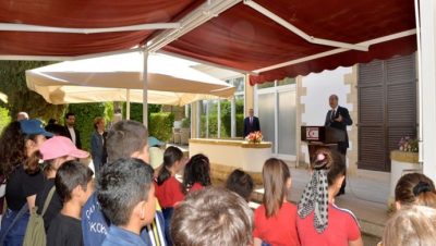Cumhurbaşkanı Ersin Tatar, Çayönü-İncirli İlkokulu öğretmen, okul aile birliği ve öğrencilerini kabul etti