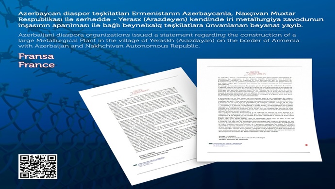 Fransada Azərbaycanın Dostları Assosiasiyasının prezidenti fransız siyasətçiləri Azərbaycanla bağlı manipulyasiyalara yol verməməyə çağırıb