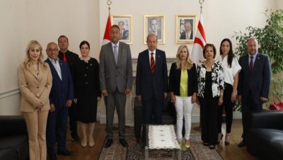 Cumhurbaşkanı Ersin Tatar, Kıbrıs Türk Dernekleri Konseyi’ni kabul etti…