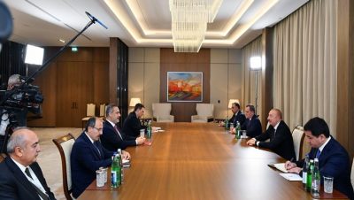 İlham Aliyev, Türkiye Dışişleri Bakanı’nı kabul etti