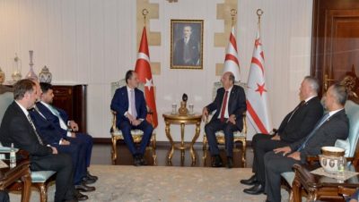 Cumhurbaşkanı Ersin Tatar, YRP Genel Başkanı Fatih Erbakan ve beraberindeki heyeti kabul etti