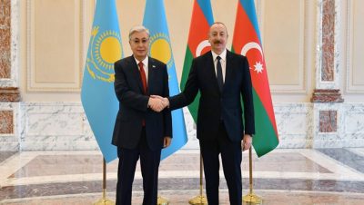 İlham Aliyev, Kazakistan Cumhurbaşkanı Kasım-Jomart Tokayev ile görüştü