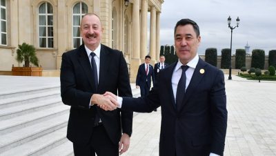 İlham Aliyev, Kırgızistan Cumhurbaşkanı Sadir Japarov ile görüştü