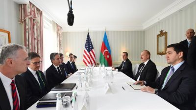 İlham Aliyev ABD Dışişleri Bakanı Antony Blinken ile görüştü