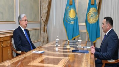 Глава государства принял председателя Комитета национальной безопасности Ермека Сагимбаева