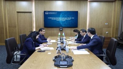 Büyükelçinin Özbekistan Yüksek Öğrenim, Bilim ve Yenilik Bakanı ile görüşmesi