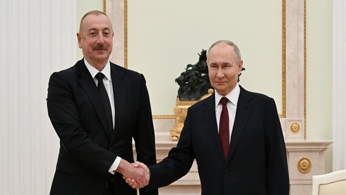 İlham Aliyev, Devlet Başkanı Vladimir Putin ile baş başa görüştü